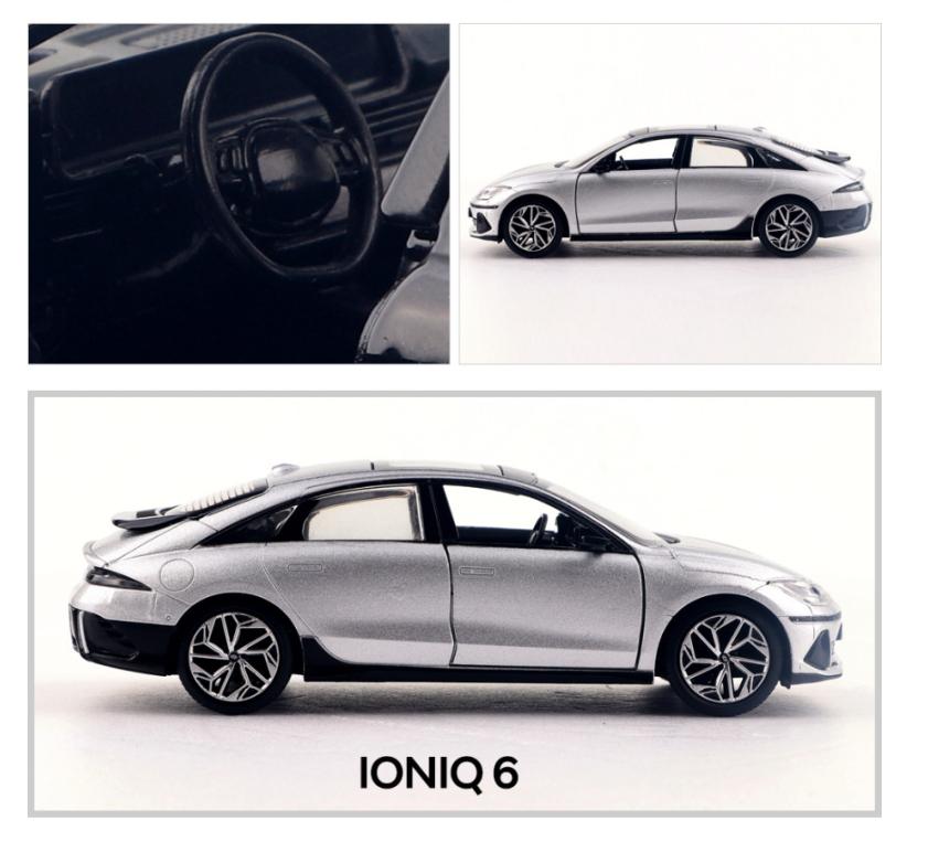 HYUNDAI Genuine  IONIQ 6 Diecast Car 1:38 Miniature Display Car Toy