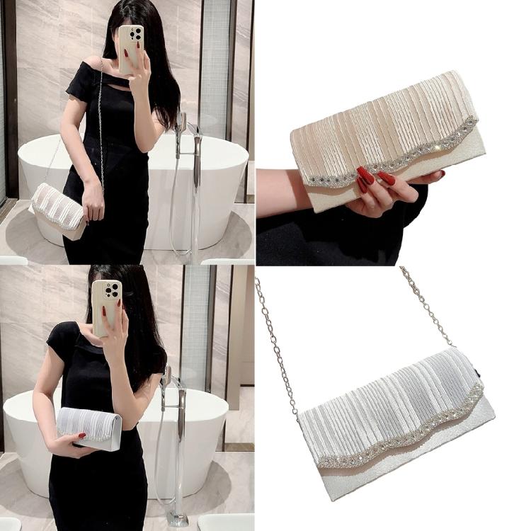 Women Girl Formal Evening Bag with Chain Banquet Purse Female Handbag Clutches