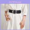 Retro Rivet Fashion Belt With Alloy Buckle Casual Outfits Everyday Accessory