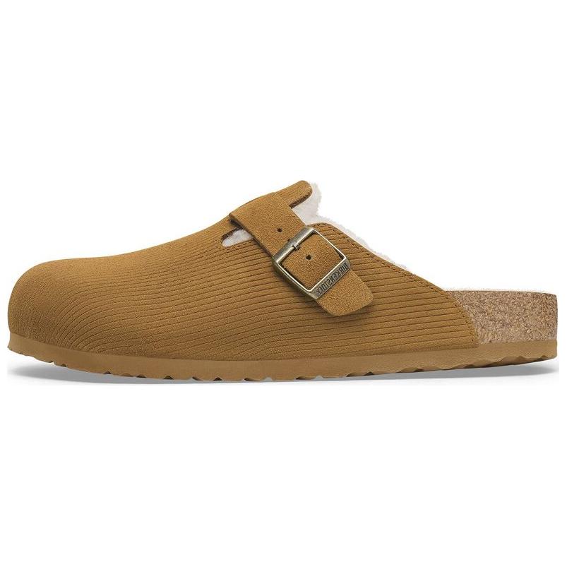 Birkenstock Boston Closed Toe Slippers Unisex Brown Narrow 1028249 37