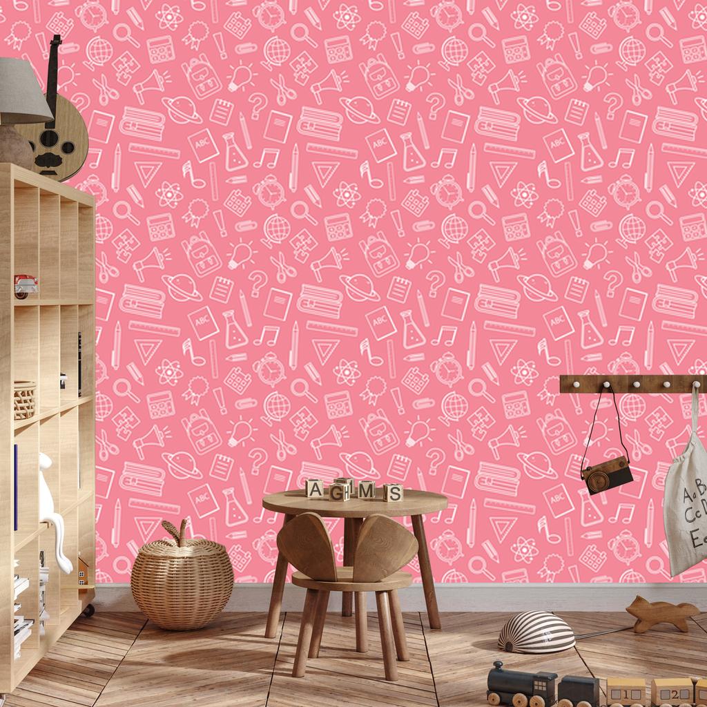Wallpaper School Supplies coral background, coral center 50x1000