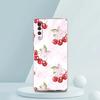Cute Cherry Bow Phone Case For Samsung A16 A14 A12 A22 A32 5G A34 A42 A52 A54 A50 A70 A30 A40 A20E A10S A20S A02S A04S A06 Cover