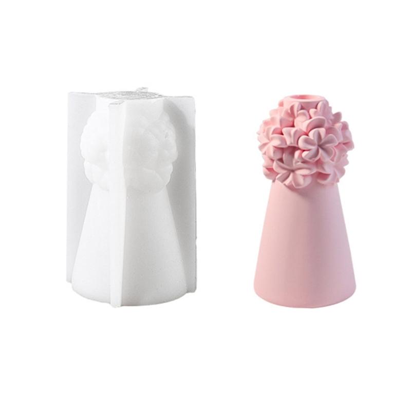 

Flexible Sturdy Silicone Molds Fashion Accessory for Making Unique Flower Cluster Shaped Candle and Home Decorations 1