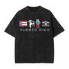 Washed T Shirts DTMF Debi Tirar Mas Fotos T-Shirts Street Bad Bunny Album Short Sleeve Summer Men Women