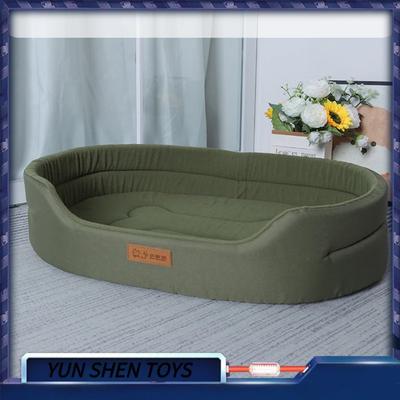 Tapis de Lit pour Chien en Tissu Oxford Imperméable Toute l'Année Matelas Universel pour Chien Lit pour Animal de Compagnie Résistant aux Morsures Remplissage en Éponge Tissu Oxford