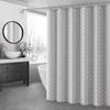 1 Set Shower Curtain Partition Waterproof Bathtub Curtain Fabric Lined Hotel Machine Washable Soft For Home Bathroom