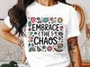 Embrace The Chaos Png, Digital Download, Positive Quote Png, Motivational Clipart, Boho Png, Digital Png Files, T Shirt Design, Sticker