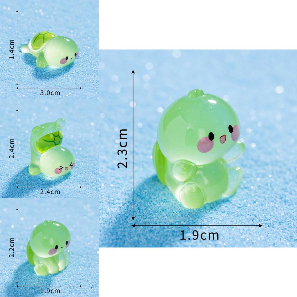 Resin Night Light Turtle Statue With Luminous Feature For Living Room Decor And Fish Tank Scene