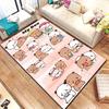 Bubu and Dudu Cartoon Area Rug Kawaii Bear Print Floor Mat Non Slip Carpet For Bedroom Living Room Kids Playroom Home Decor Gift