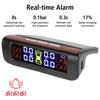 T12 Solar TPMS Tyre Pressure Monitor 4PCS Tyre Sensors Automobile Tire Pressure Monitoring System Digital Car TPMS On Dashboard