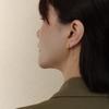 Korean Cold Style Long Tassel Earrings, Titanium Steel, F266