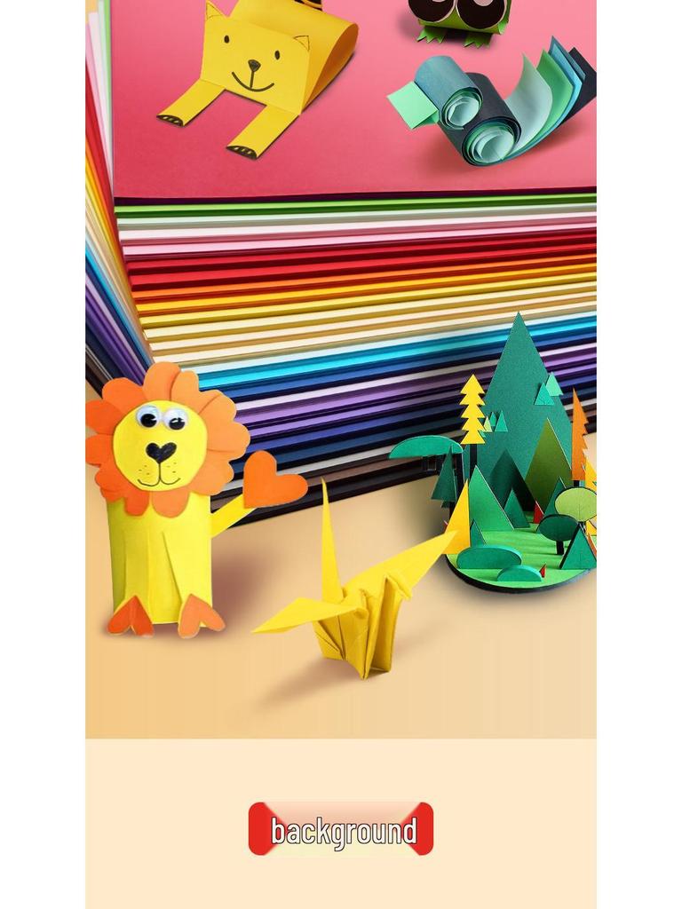 Yuanhao A3 Thick Colored Cardstock, 230g for Kindergarten & Elementary School Crafts
