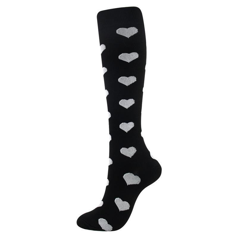 Unisex Outdoor Compression Sports Socks: Elastic, Knee-High, for Cycling & Fitness