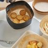 50/100Pcs Air Fryer Disposable Paper Liner Steamer Round Paper Baking Mats Nonstick Oil-Proof Mat For Kitchen Baking Accessories
