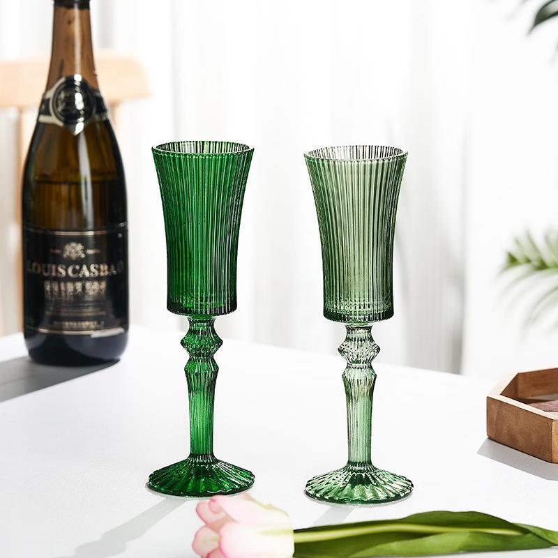 LISM Striped High-Stem Glass Set of 2