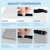 10Pcs Blank DIY Craft Bag Canvas Pencil Case Makeup Bags- Pencil Pouch Cosmetic Bag Multi-Purpose Travel Toiletry Bag Zipper Bag