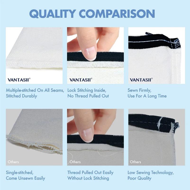 10Pcs Blank DIY Craft Bag Canvas Pencil Case Makeup Bags- Pencil Pouch Cosmetic Bag Multi-Purpose Travel Toiletry Bag Zipper Bag