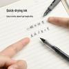 Quick-Dry Rollerball Pens, Black, 10-Pack
