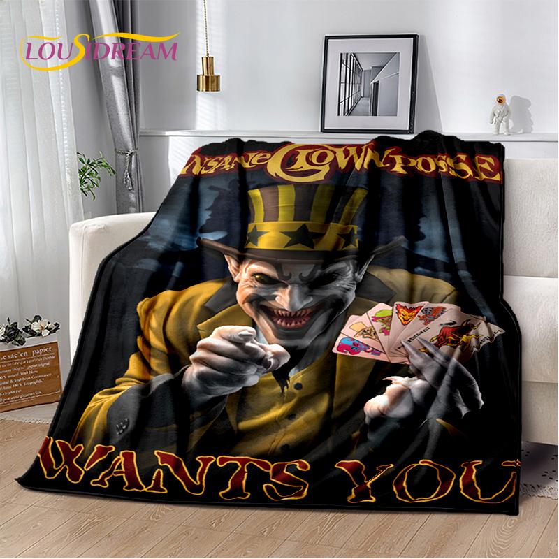Rap Metal Insane Clown Posse Icp Juggalo Soft Flannel Blanket for Bed Bedroom Sofa Picnic,Throw Blanket for Cover Outdoors Gifts