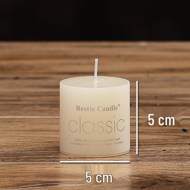 Scentless Smokeless Cylinder Candles for Weddings, Birthdays, Romantic Decor, Hotel, Church, or Dining.