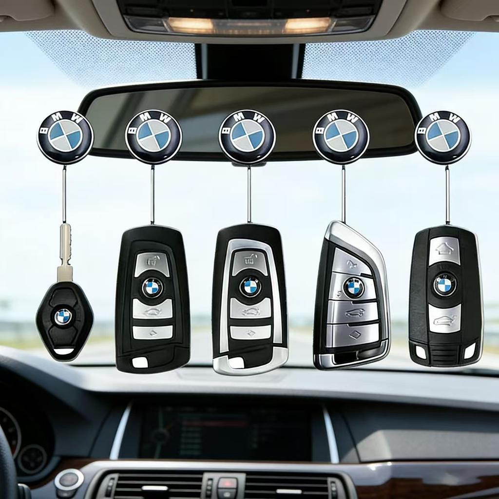 11MM 14MM Aluminum Car Key Shell Stickers For BMW M M1 M2 M3 F32 E53 E60 E90 E91 E92 E93 F01 F30 Auto Key Remote Fob Decals