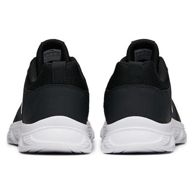 Cushioning Slip Resistant Abrasion Resistant Rebound Low Top Running Shoes Men's Black 912035542-3