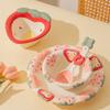 Huaqingge Fruit Party Embossed Kids Dinnerware Set