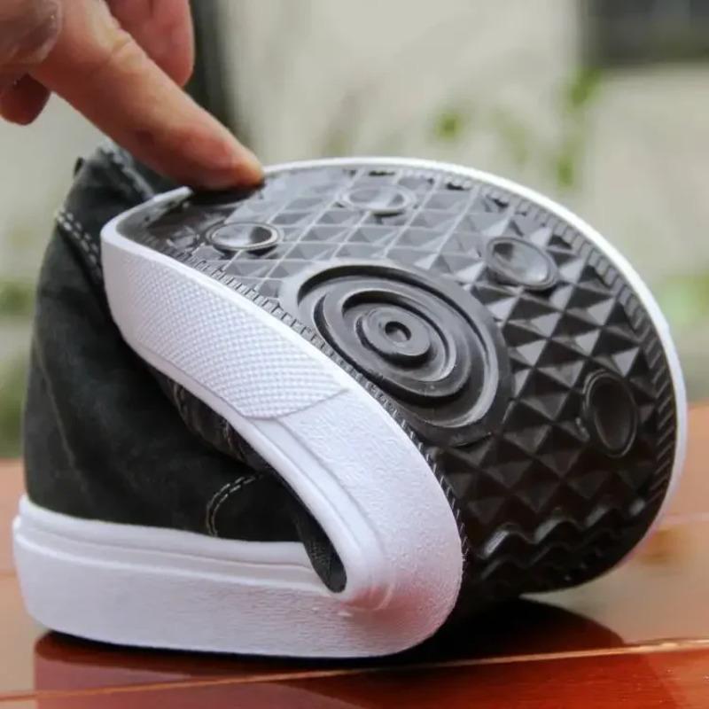 Men's Canvas Shoes Fashion Comfort Casual High-top Shoes for Men Designer Walking Flats Shoes Anti-slip Wear-resistant Sneaker
