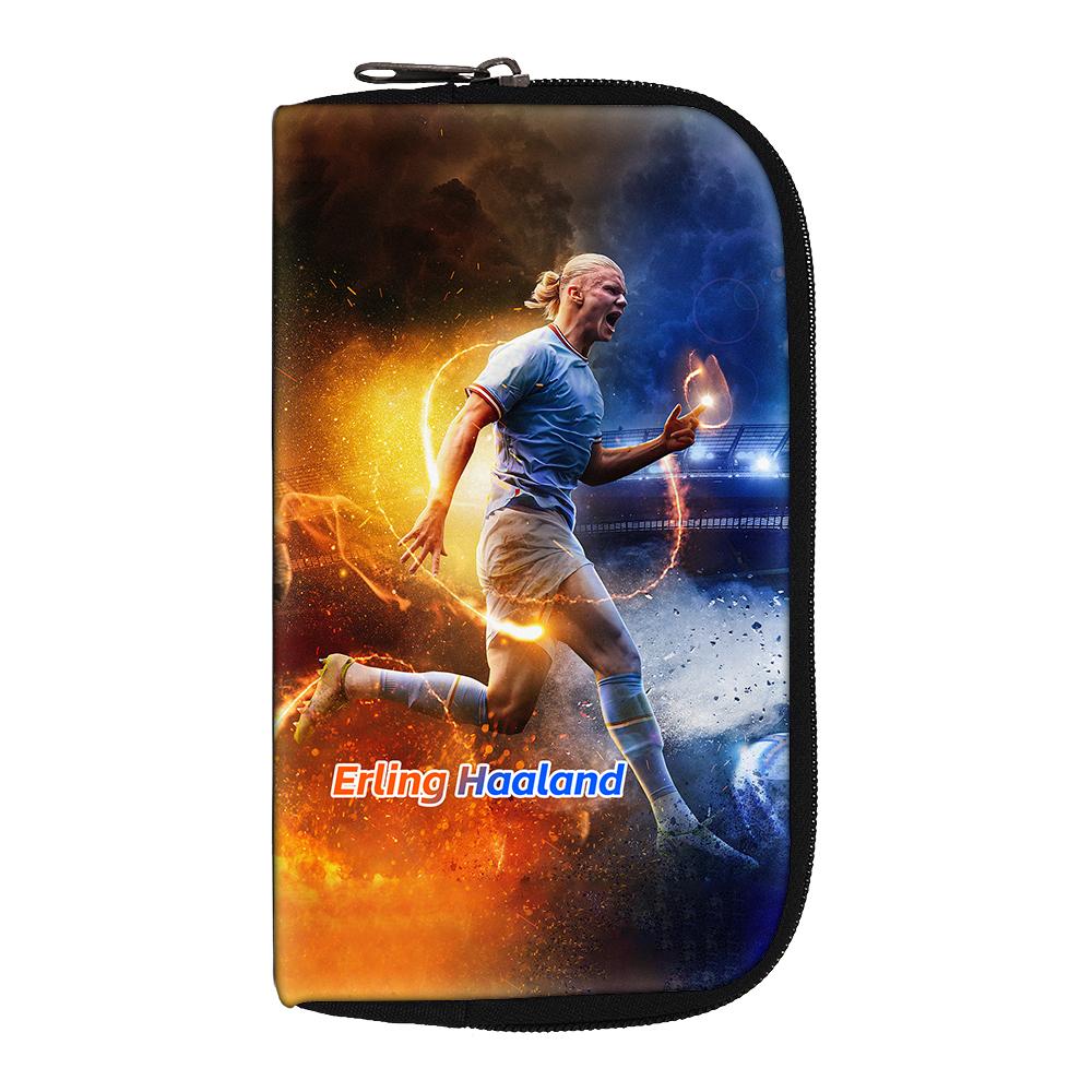 Haaland Wallets Portable Money Coin Purse Women Men Football Star Clutch Bag Credit Card Money Bags storage bag headphone bag