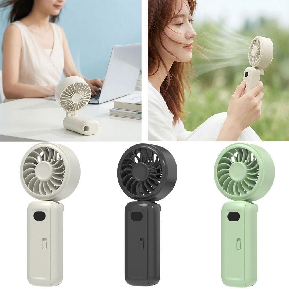 Silent Fan Folding Fan Silent Operation USB Rechargeable Fan Portable Handheld Fan  For Umbrella