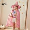 Sternenmuster Zauberer Kleidung Kinder Umhang mit Hut für Jungen Mädchen, Halloween Hexe Atmungsaktiv Feiertags Auftritt Umhang Kostüm Requisite Party Cosplay Outfit,