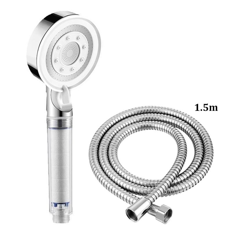 5-Mode Filter Shower Head Bathroom Home Boost Large Water Outlet Bathroom Accessories Set