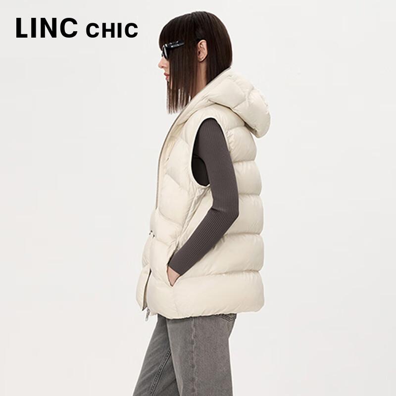 Damen Retro Kapuzen-Kurzdaunenweste