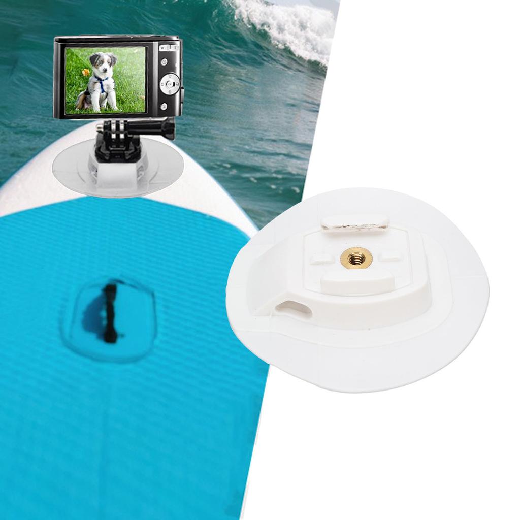 Base de Montagem de Câmera para Prancha de Surf Substituição Suporte de Montagem de Câmera para Prancha de Surf Caiaque Suporte PVC Suporte Fixo de Câmera para Prancha de Surf
