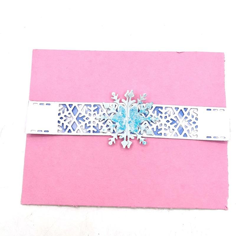 Embossed Die Template Christmas Snowflake Greeting Card Bookmark Scrapbooking DIY Cutting Die Carbon Steel Die