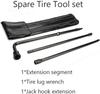 DayPlus Spare Tire Lug Wrench Tool Replacement Steel Kit Scissor Jack Compatible for Ford F-250 F-350 F-450 F-550 2003 To 2007