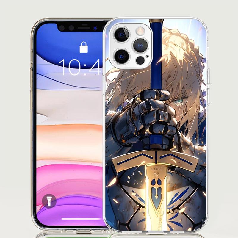 Fate Zero Stay Night Saber Phone Case For iPhone 17 Air 16 15 Plus 11 14 Pro Max 13 Mini 12 7 8 + SE Pattern Art Customized Cove