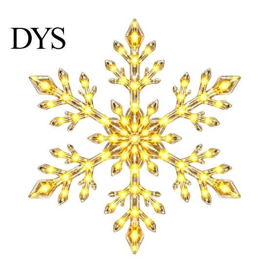 Easy Install Christmas Wall Art LED Snowflake Stickers, Lighted Decor, Self-Adhesive Non Marking Festive Window Stickers Winter with Remote