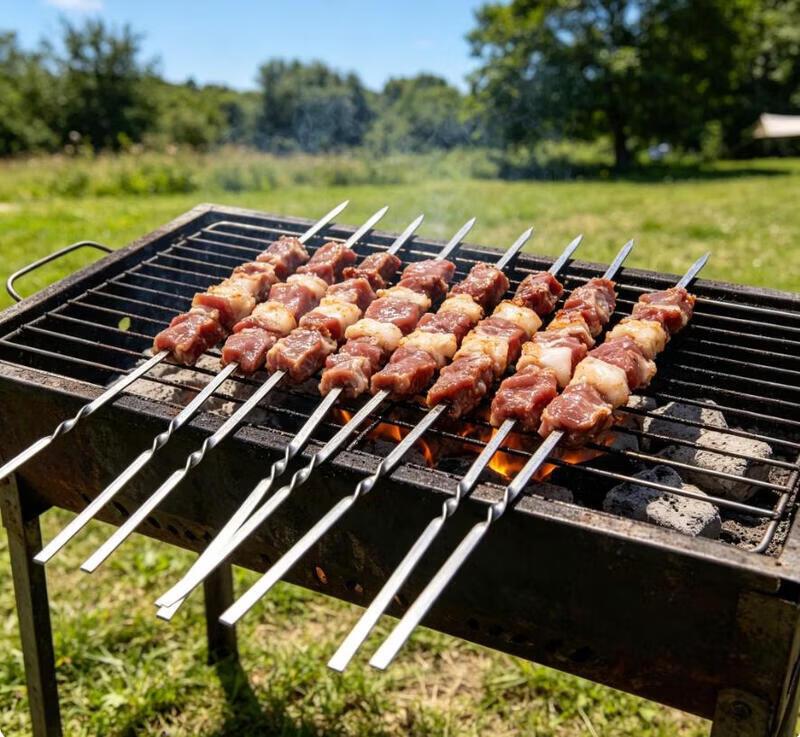 ZLIII Stal Nierdzewna 304 Szaszłyki BBQ (Opakowanie 50 sztuk)