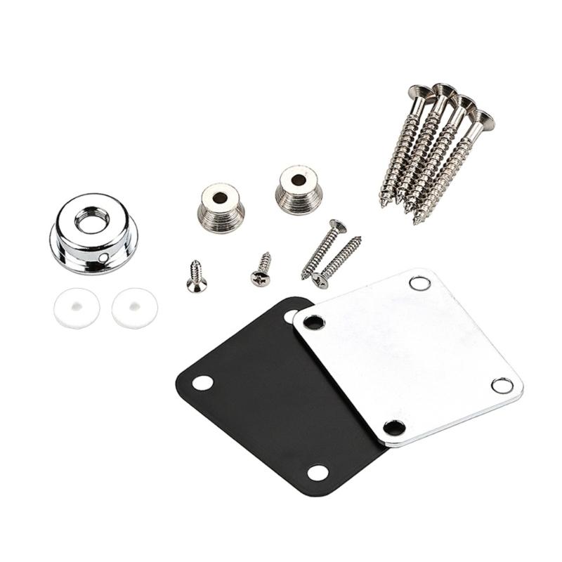 Guitar Neck Plate Guitar Neck Joint Board Reinforcement Plate Connecting Plate for Electric Guitar part серебряный