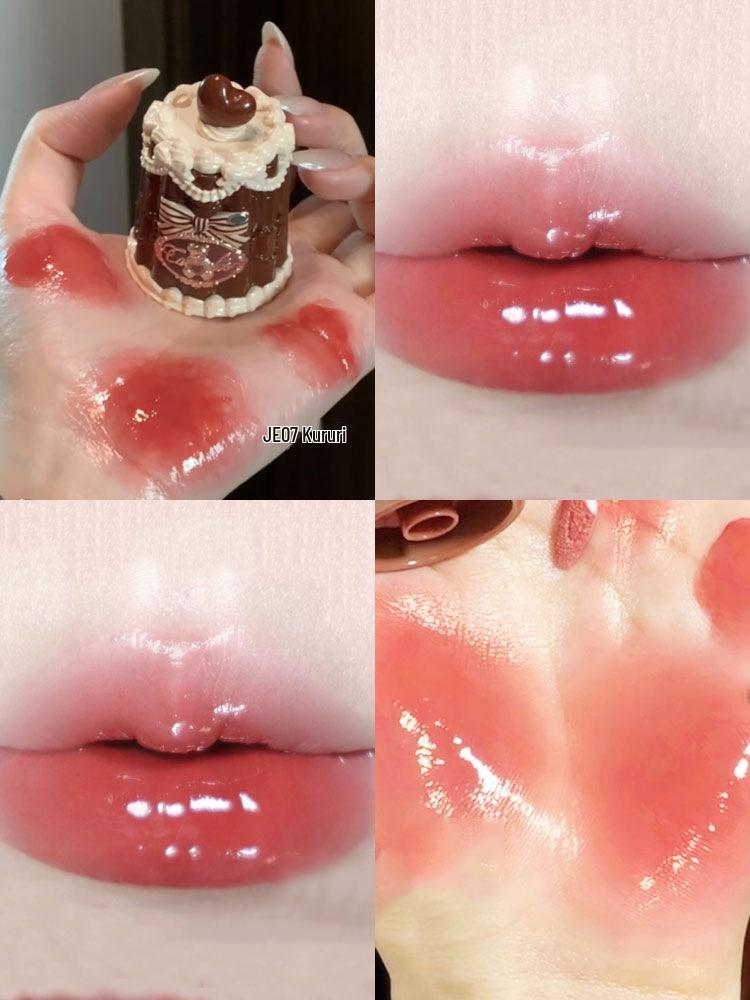 Sweetheart kleiner Bär Film-bildendes Lippen-Gelee-Glasur-Set - Erfrischender, nicht klebriger Glanz für sofortige Glas-ähnliche Lippen.