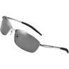 Polarisierte Sonnenbrille zum Angeln Metall Sportsonnenbrille zum Autofahren Brillen cooles Gesicht [Abenteuerkönig] Herren [Sabae Design/Ultraleichtes Gestell]
