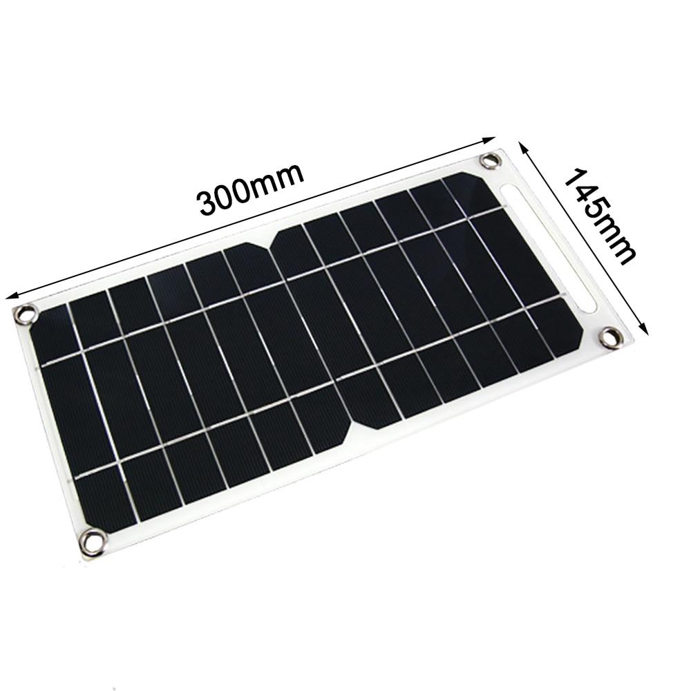 Panel Solar USB de alta potencia de 5V, impermeable para exteriores, senderismo, Camping, células portátiles, Banco de energía, cargador Solar de batería