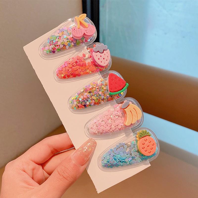 

Girls Glitter Hair Clips – Cute, Small Accessories for Bangs & Sides