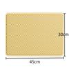 Double Layer Cat Litter Mat Urine Resistant Anti Spill Litter Trapping Pad Non Slip for Cat Cage Litter Box Area