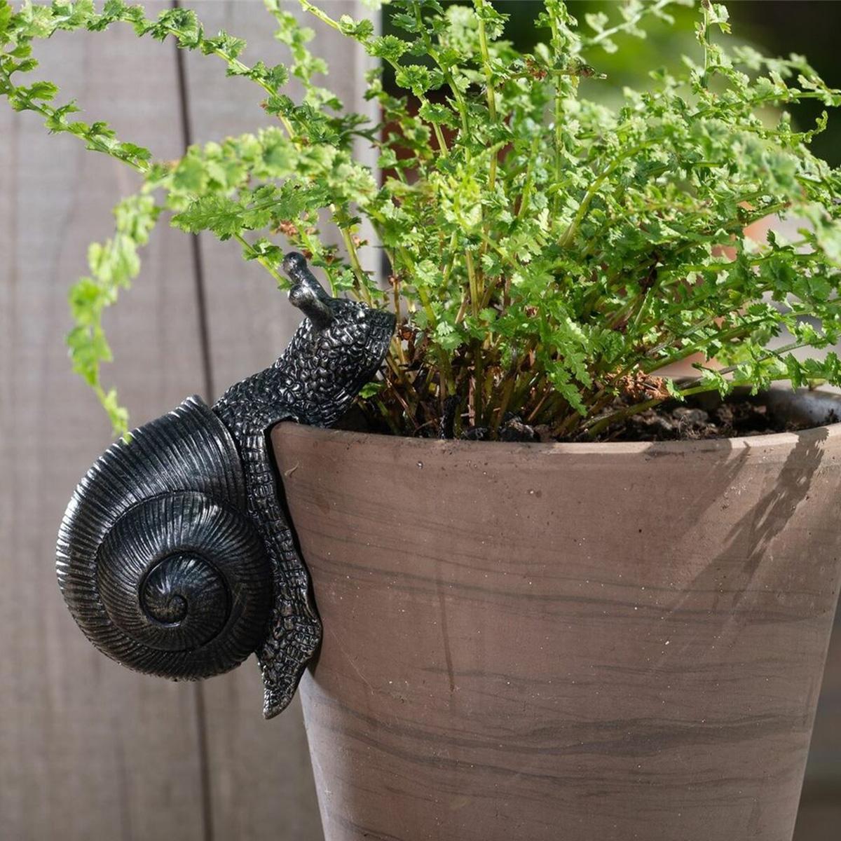 

1pc snail bonsai potted plant hanging garden outdoor resin crafts hanging statue decorations