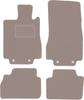 Beige Velour Floor Mats For: Mercedes S W220 Sedan Short (1998-2005)