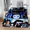 EvaneScence Band Retro Printed Fashion Warm Blanket Flannel Blanket Bed Linings Home Travel Birthday Gift