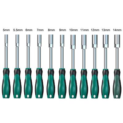 Hexagonal Socket Screwdriver 5-14mm Multi-size Wrenches Nut Driver for Automotive Mechanical Home Repair Hex Key Hand Tools