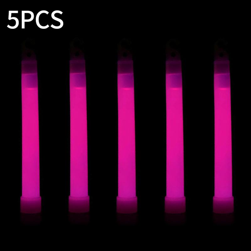 1/5Pcs Glow Sticks with Hook Luminous Fluorescence Light Up Glow in The Dark Club Bar Concert Party Light Sticks Party Props